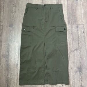 Jason Wu Army Green Cargo Skirt Sz M